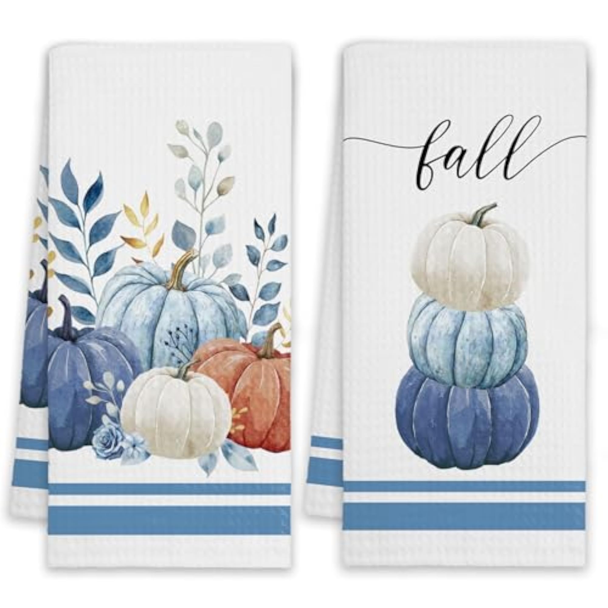Fall Kitchen Towels, Autumn Decorative Hand Towels